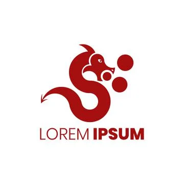 Mascot logo, dragon icon Stock Illustration