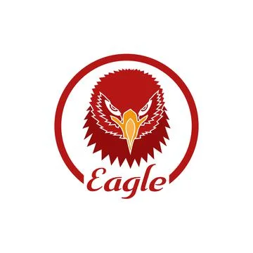 Mascot logo, eagle icon, Stock Illustration