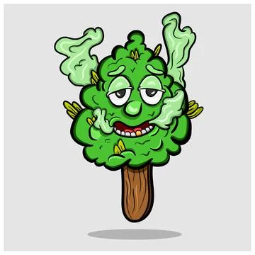 Mascot of Marijuana Ice. Vector Clip Art. Stock Illustration
