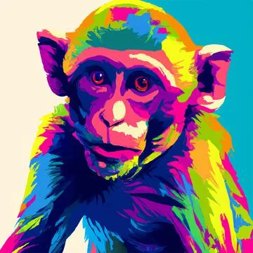 Mascot monkey Stock Illustration