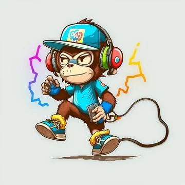 Mascot Monkey Stock Illustration