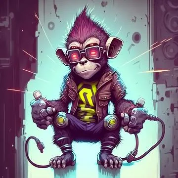 Mascot Monkey Stock Illustration