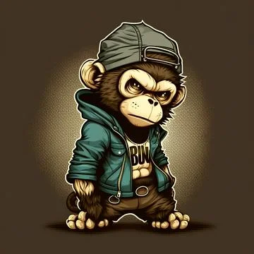 Mascot Monkey Stock Illustration