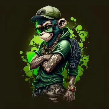 Mascot Monkey Stock Illustration