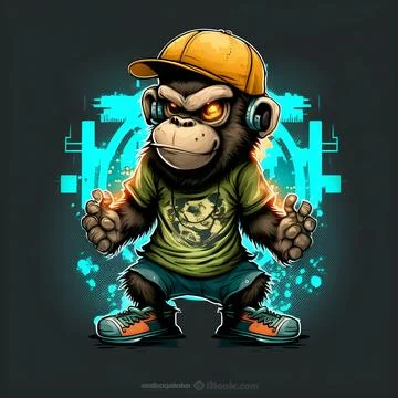 Mascot Monkey Stock Illustration