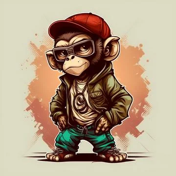 Mascot Monkey Stock Illustration