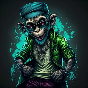 Mascot Monkey Stock Illustration