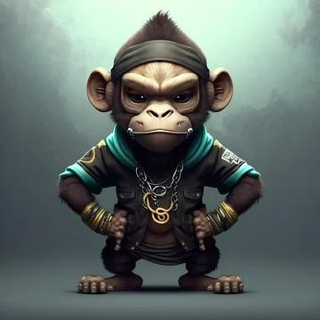 Mascot Monkey Stock Illustration