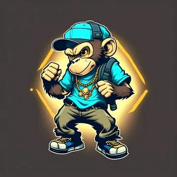 Mascot Monkey Stock Illustration