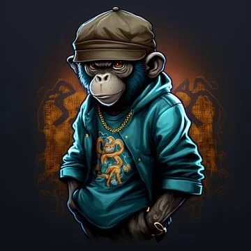 Mascot Monkey Stock Illustration