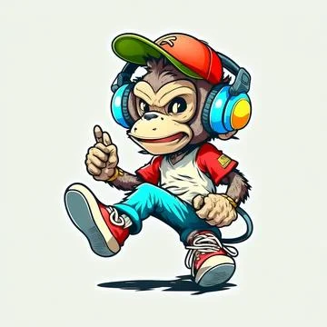Mascot Monkey Stock Illustration