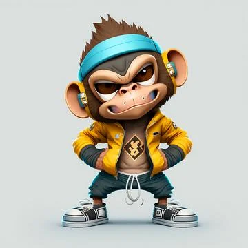 Mascot Monkey Stock Illustration
