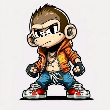 Mascot Monkey Stock Illustration