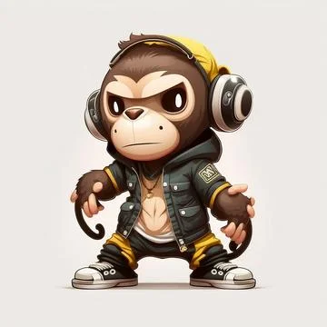 Mascot Monkey Stock Illustration