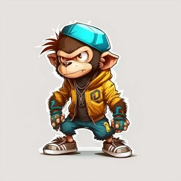 Mascot Monkey Stock Illustration