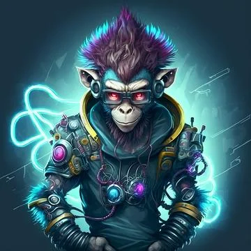 Mascot Monkey Stock Illustration