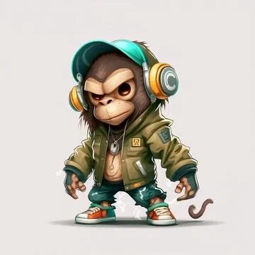 Mascot Monkey Stock Illustration