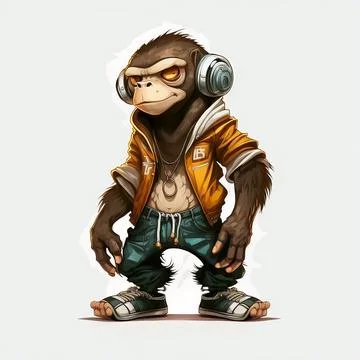 Mascot Monkey Stock Illustration