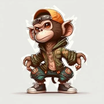 Mascot Monkey Stock Illustration