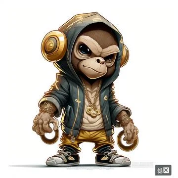Mascot Monkey Stock Illustration