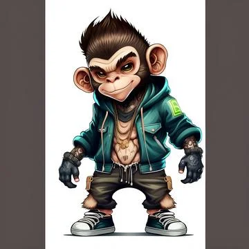 Mascot Monkey Stock Illustration