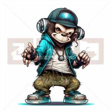 Mascot Monkey Stock Illustration