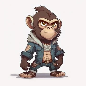 Mascot Monkey Stock Illustration