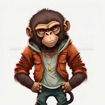Mascot Monkey Stock Illustration