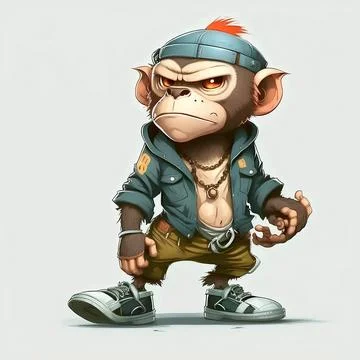 Mascot Monkey Stock Illustration