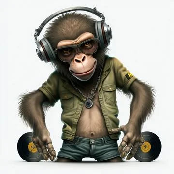 Mascot Monkey Stock Illustration