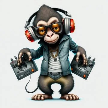 Mascot Monkey Stock Illustration