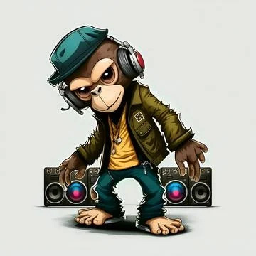 Mascot Monkey Stock Illustration