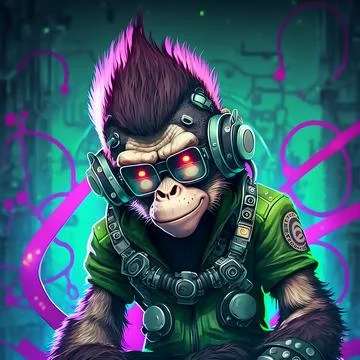 Mascot Monkey Stock Illustration