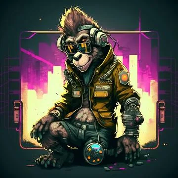 Mascot Monkey Stock Illustration