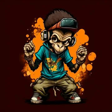 Mascot Monkey Stock Illustration