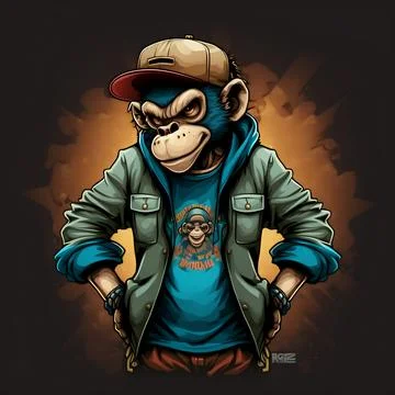 Mascot Monkey Stock Illustration