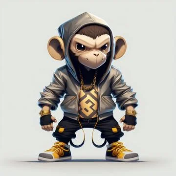 Mascot Monkey Stock Illustration