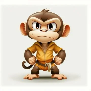 Mascot Monkey Stock Illustration