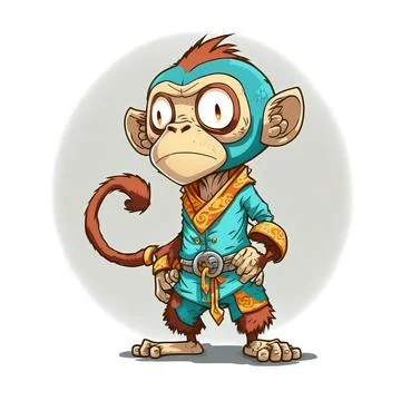 Mascot Monkey Stock Illustration