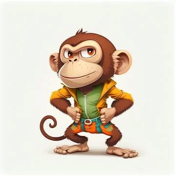 Mascot Monkey Stock Illustration