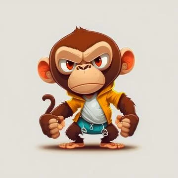 Mascot Monkey Stock Illustration