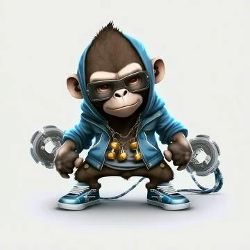 Mascot Monkey Stock Illustration