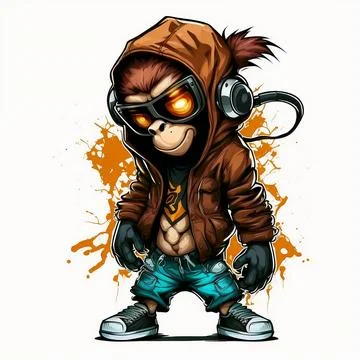 Mascot Monkey Stock Illustration