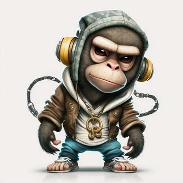 Mascot Monkey Stock Illustration