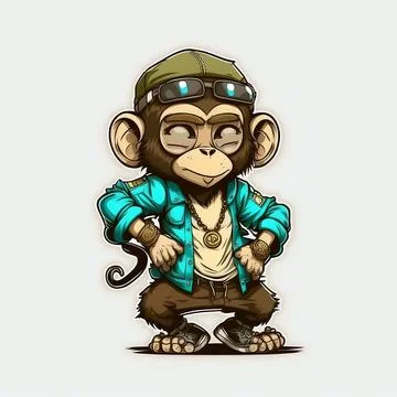 Mascot Monkey Stock Illustration
