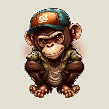 Mascot Monkey Stock Illustration