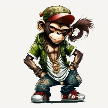 Mascot Monkey Stock Illustration