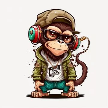 Mascot Monkey Stock Illustration