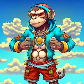 Mascot Monkey Stock Illustration