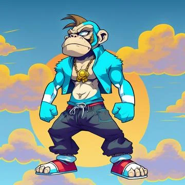 Mascot Monkey Stock Illustration